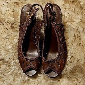Kaya vintage heels, great leather shoes 7.5